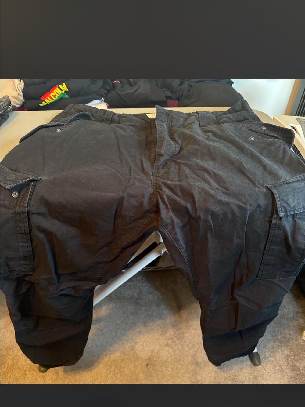 H&M Black Men's Cargo Trousers - Utility Pockets - Picture 1 of 3